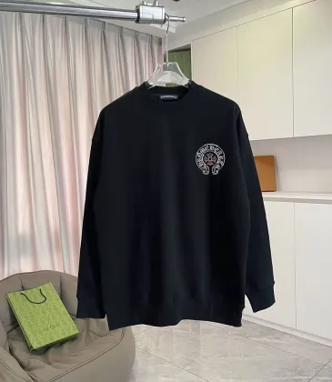 Chrome Hearts Circle Logo Crew Neck Sweatshirt, White & Black #B67859 Chrome Hearts Circle Logo Crew Neck Sweatshirt, White & Black #B67859