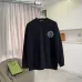 Chrome Hearts Circle Logo Crew Neck Sweatshirt, White &amp; Black #B67859