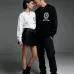 Chrome Hearts Classic Horseshoe Long‑Sleeve Tee, Black White #B67877