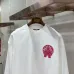 Chrome Hearts Colored Horseshoe Cross Long‑Sleeve Tee, White‑Red, Black‑Gold #B68061