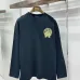 Chrome Hearts Colored Horseshoe Cross Long‑Sleeve Tee, White‑Red, Black‑Gold #B68061
