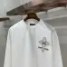 Chrome Hearts Cross &amp; Scroll Graphic Long‑Sleeve Tee, White, Beige, Black #B68060