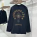 Chrome Hearts Cross &amp; Scroll Graphic Long‑Sleeve Tee, White, Beige, Black #B68060