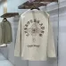 Chrome Hearts Cross &amp; Scroll Graphic Long‑Sleeve Tee, White, Beige, Black #B68060