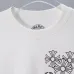 Chrome Hearts Floral Cross Print Long Sleeve Tee, Black White #B67861
