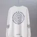 Chrome Hearts Floral Cross Print Long Sleeve Tee, Black White #B67861