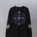 Chrome Hearts Floral Cross Print Long Sleeve Tee, Black White #B67861