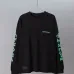 Chrome Hearts Gradient Floral Cross Long Sleeve Tee, Black White #B67864