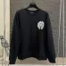 Chrome Hearts Horseshoe Logo Embroidered Crewneck Sweatshirt, Black, White #B68039