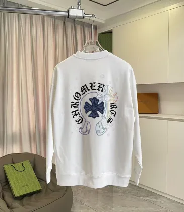 Chrome Hearts Multi‑Color Cross Logo Crewneck Sweatshirt, Black White #B67860 Chrome Hearts Multi‑Color Cross Logo Crewneck Sweatshirt, Black White #B67860