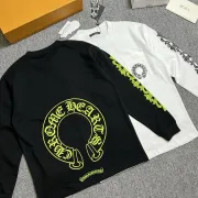 Chrome Hearts Neon Scroll Long‑Sleeve Tee, Black &amp; White #B67876