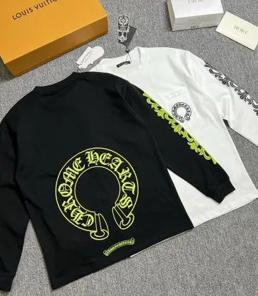Chrome Hearts Neon Scroll Long‑Sleeve Tee, Black & White #B67876 Chrome Hearts Neon Scroll Long‑Sleeve Tee, Black & White #B67876