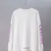 Chrome Hearts Purple Neck Script Long Sleeve Tee, Black White #B67862