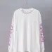 Chrome Hearts Purple Neck Script Long Sleeve Tee, Black White #B67862