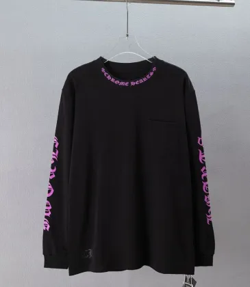 Chrome Hearts Purple Neck Script Long Sleeve Tee, Black White #B67862 Chrome Hearts Purple Neck Script Long Sleeve Tee, Black White #B67862