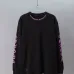 Chrome Hearts Purple Neck Script Long Sleeve Tee, Black White #B67862