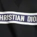 Christian Dior Logo Tape V‑Neck Long Sleeve Sweatshirt 2‑Tone Colors #B67401