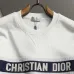 Christian Dior Logo Tape V‑Neck Long Sleeve Sweatshirt 2‑Tone Colors #B67401