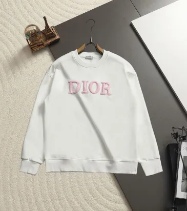 Dior 3D Fuzzy Letter Logo Crew Neck Sweatshirt Multi‑Colors #B67659