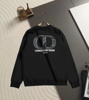 Dior CD Oblique Embroidery Crew Neck Sweatshirt Unisex Long Sleeve Pullover #B67238