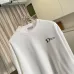 Dior Classic Letter Logo Crew Neck Pullover Sweatshirt For Men Black White 2‑Tone #B67383