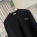 Dior Classic Letter Logo Crew Neck Pullover Sweatshirt For Men Black White 2‑Tone #B67383