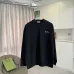 Dior Classic Letter Logo Crew Neck Pullover Sweatshirt For Men Black White 2‑Tone #B67383