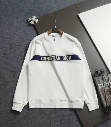 Dior Classic Logo Striped Patchwork Embroidered Crewneck Sweatshirt #B67430