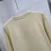 Dior Clover Embroidery Crew Neck Knit Sweater Men Wool Casual Pullover #B67232