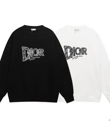 Dior Lace Pattern Embossed Logo French Terry Crewneck Sweatshirt #B67453