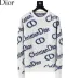 Dior Men All Over Christian Dior Logo Crewneck Sweater White, Black #B69142