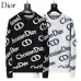Dior Men All Over Christian Dior Logo Crewneck Sweater White, Black #B69142