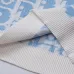 Dior Men All Over Logo Jacquard Polo Knit Sweater Light Blue, Black #B69139