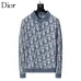 Dior Men All Over Logo Jacquard Polo Knit Sweater Light Blue, Black #B69139