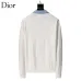 Dior Men Contrast Collar Polo Knit Sweater White, Black #B69137