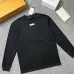 Dior Metal Tag Logo Crew‑Neck Long‑Sleeve Tee Black White #B67880