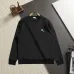 Dior Mini Four‑Leaf Clover Embroidered Crewneck Sweatshirt Black White #B67879