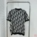 Dior Oblique Logo Jacquard Crewneck Short‑Sleeve Knit Top Black,Khaki,Blue #B68019