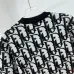 Dior Oblique Logo Jacquard Crewneck Short‑Sleeve Knit Top Black,Khaki,Blue #B68019