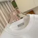 Dior Premium White Crew Neck Pullover Sweatshirt Men Embroidered Logo Casual Top #B67382