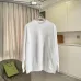 Dior Premium White Crew Neck Pullover Sweatshirt Men Embroidered Logo Casual Top #B67382
