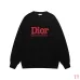 Dior Red Embossed Logo French Terry Crewneck Sweatshirt #B67451