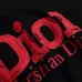 Dior Red Embossed Logo French Terry Crewneck Sweatshirt #B67451