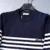Dior Striped Crewneck Knit Sweater Black,Navy Blue #B68021