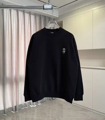 FENDI Crewneck Sweatshirt Mini Bear Embroidery Logo White, Black #B68604