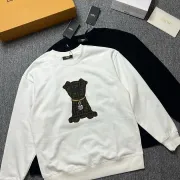Fendi Puppy Dog Pattern Crewneck Sweatshirt Black White #B67881