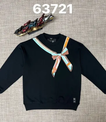 Fendi Ribbon Bow Print Crew‑Neck Sweatshirt, White, Black #B68049