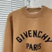 Givenchy Paris Letter Logo Crewneck Knit Sweater, Camel &amp; Black #B69199