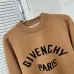 Givenchy Paris Letter Logo Crewneck Knit Sweater, Camel &amp; Black #B69199