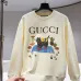 Gucci Black Cat Graphic Crewneck Sweatshirt, Cream #B67869